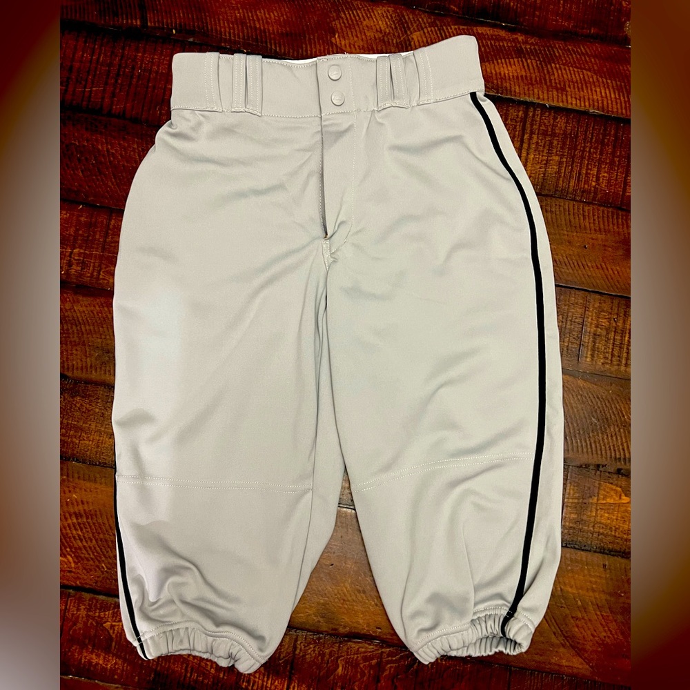 Champro Baseball Knickers Gray with Black Piping